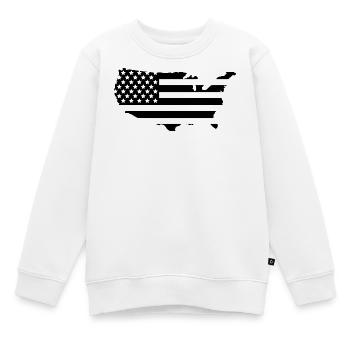 Karte der Vereinigten Staaten - Kinder Premium Organic Sweatshirt - Weiß - Vorne - AI Model Kid Male (0cm)
