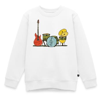 Musikinstrumente - Kinder Premium Organic Sweatshirt - Weiß - Vorne - AI Model Kid Male (0cm)