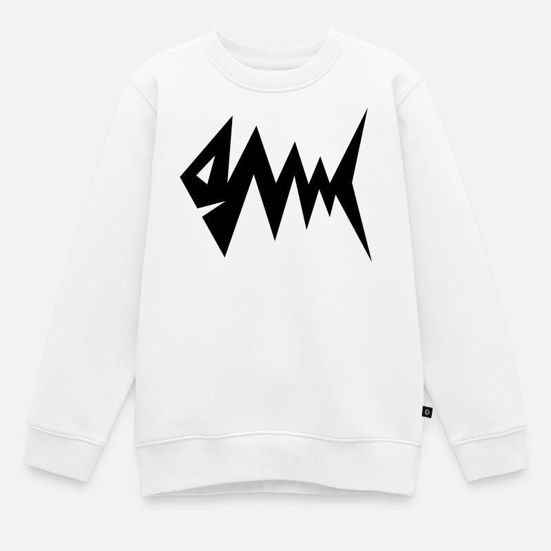 Blitzfisch - Kinder Premium Organic Sweatshirt - Weiß