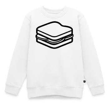 sandwich - Sweat Premium enfant bio - blanc - Devant - AI Model Kid Male (0cm)