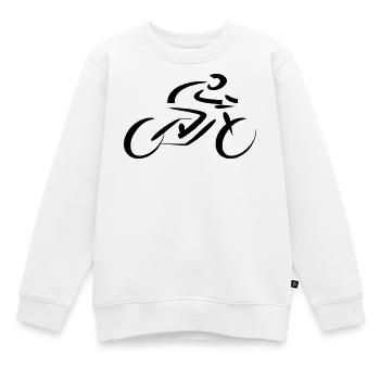 Radfahrer Rennfahrer  - Kinder Premium Organic Sweatshirt - Weiß - Vorne - AI Model Kid Male (0cm)