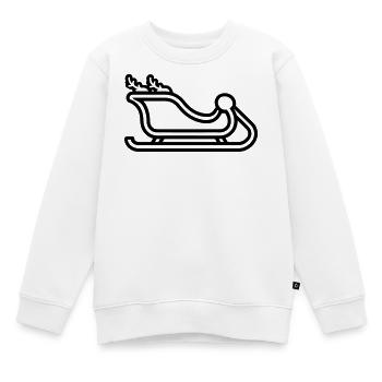 Santa's Schlitten - Kinder Premium Organic Sweatshirt - Weiß - Vorne - AI Model Kid Male (0cm)