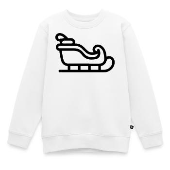 Santa's Schlitten - Kinder Premium Organic Sweatshirt - Weiß - Vorne - AI Model Kid Male (0cm)
