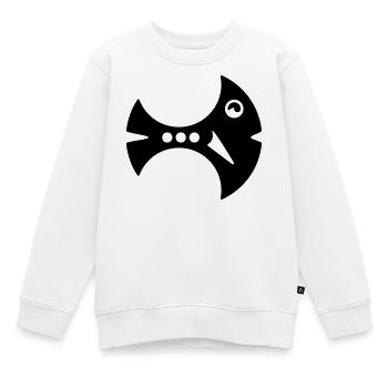 Sichel-Fisch Illustration Fantasie-Fisch - Kinder Premium Organic Sweatshirt - Weiß - Vorne - AI Model Kid Male (0cm)