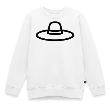 chapeau mexicain - Sweat Premium enfant bio - blanc - Devant - AI Model Kid Male (0cm)