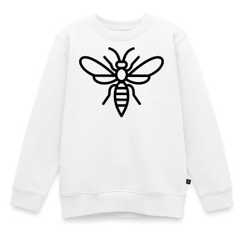 guêpe - Sweat Premium enfant bio - blanc - Devant - AI Model Kid Male (0cm)