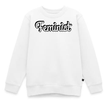 Féministe - Sweat Premium enfant bio - blanc - Devant - AI Model Kid Male (0cm)