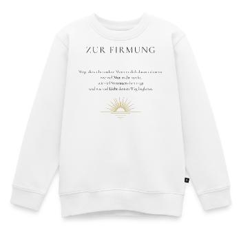 Or du lever du soleil pour la confirmation - Sweat Premium enfant bio - blanc - Devant - AI Model Kid Male (0cm)