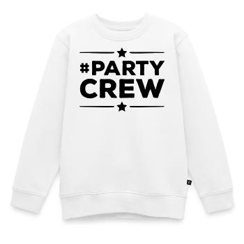 Party Crew - Kinder Premium Organic Sweatshirt - Weiß - Vorne - AI Model Kid Male (0cm)