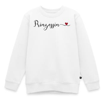 Prinzessin - Kinder Premium Organic Sweatshirt - Weiß - Vorne - AI Model Kid Male (0cm)