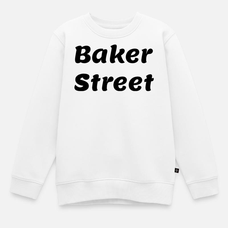 Baker_St- - Kinder Premium Organic Sweatshirt - Weiß