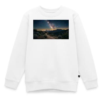 Milchstraße, Runyon Canyon, LA - Kinder Premium Organic Sweatshirt - Weiß - Vorne - AI Model Kid Male (0cm)