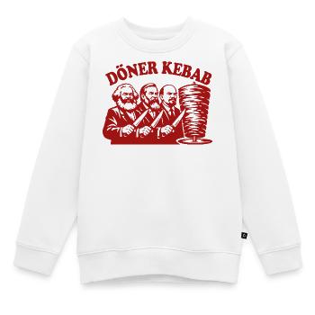 Döner Kebab - Marx, Engels, Lenin - Fast Food - Kinder Premium Organic Sweatshirt - Weiß - Vorne - AI Model Kid Male (0cm)