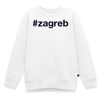 Zagreb Hrvatska Croatia Kroatien Hashtag - Sweat Premium enfant bio - blanc - Devant - AI Model Kid Male (0cm)
