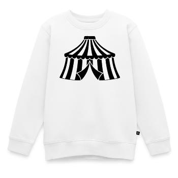 Zirkuszelt Manege Event Icon - Kinder Premium Organic Sweatshirt - Weiß - Vorne - AI Model Kid Male (0cm)