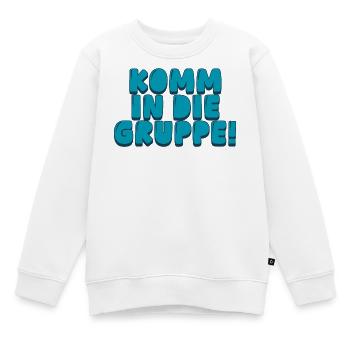 komm in die Gruppe - Kinder Premium Organic Sweatshirt - Weiß - Vorne - AI Model Kid Male (0cm)