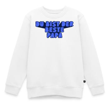 du bist der beste Papa - Kinder Premium Organic Sweatshirt - Weiß - Vorne - AI Model Kid Male (0cm)