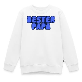 Bester Papa - Kinder Premium Organic Sweatshirt - Weiß - Vorne - AI Model Kid Male (0cm)