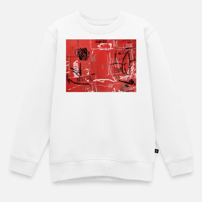 Urban Notation - Sweat Premium enfant bio - blanc
