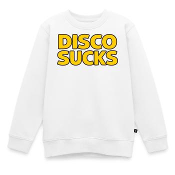 Disco Sucks - Kids Premium Organic Sweatshirt - white - Front - AI Model Kid Male (0cm)
