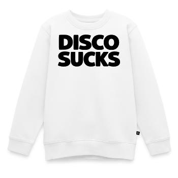 La disco, c’est nul - Sweat Premium enfant bio - blanc - Devant - AI Model Kid Male (0cm)