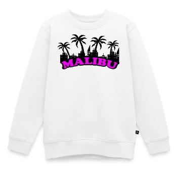 Police rose néon de Malibu - Sweat Premium enfant bio - blanc - Devant - AI Model Kid Male (0cm)