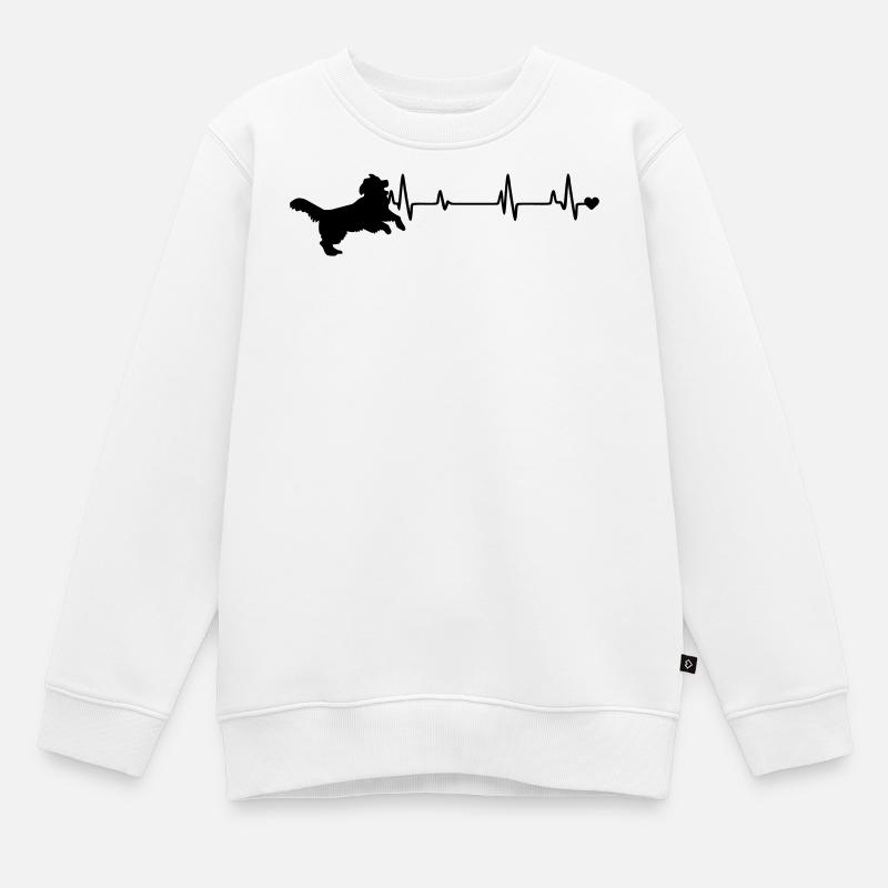 Chien - Sweat Premium enfant bio - blanc