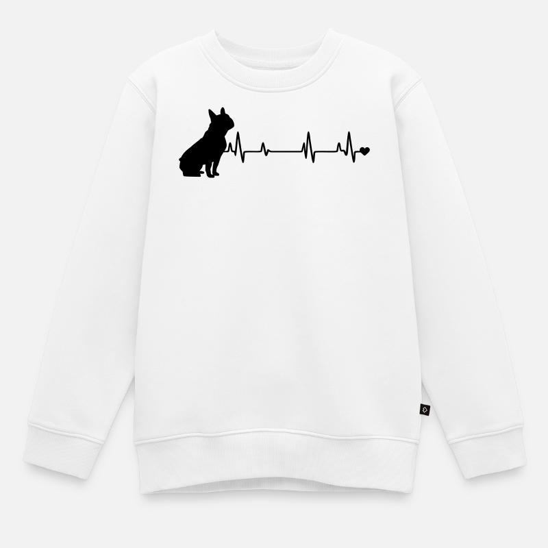 Chien - Sweat Premium enfant bio - blanc