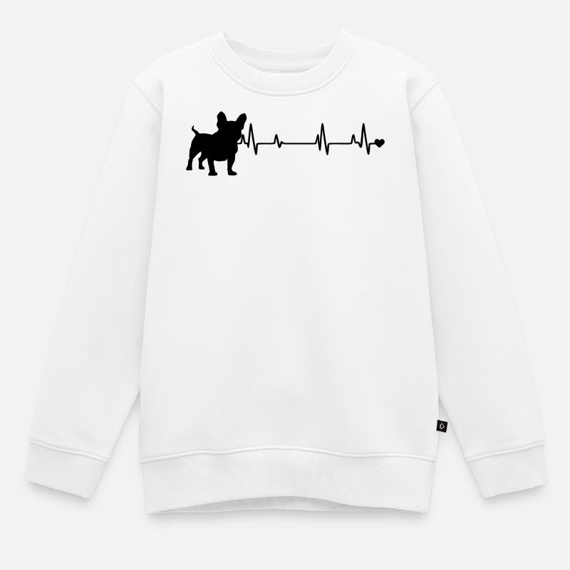 Chien - Sweat Premium enfant bio - blanc