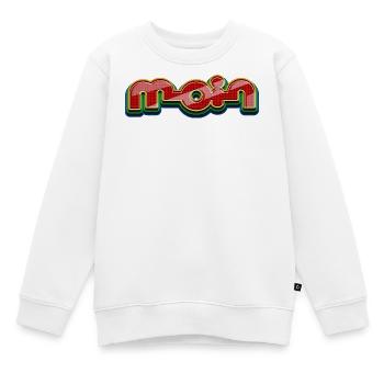 Bonjour - Sweat Premium enfant bio - blanc - Devant - AI Model Kid Male (0cm)