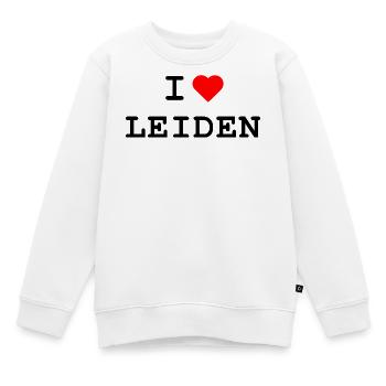 Ich liebe Leiden - I love Leiden - Kinder Premium Organic Sweatshirt - Weiß - Vorne - AI Model Kid Male (0cm)