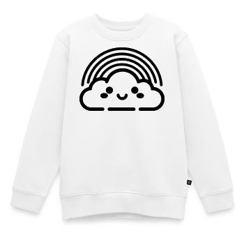 arc en ciel - Sweat Premium enfant bio - blanc - Devant - AI Model Kid Male (0cm)