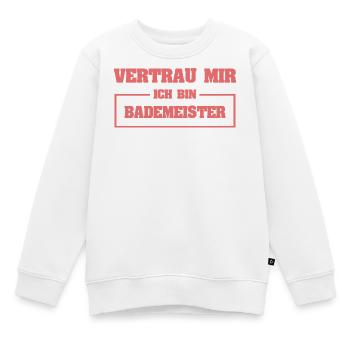 Bademeister - Kinder Premium Organic Sweatshirt - Weiß - Vorne - AI Model Kid Male (0cm)