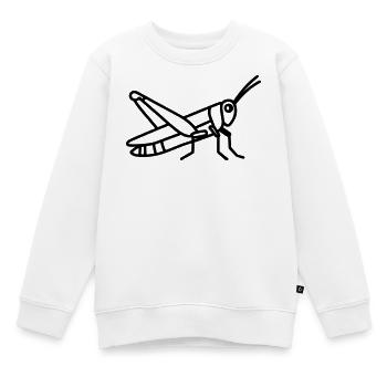 Heuschrecke - Kinder Premium Organic Sweatshirt - Weiß - Vorne - AI Model Kid Male (0cm)