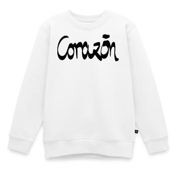 Cœur de Corazon. - Sweat Premium enfant bio - blanc - Devant - AI Model Kid Male (0cm)