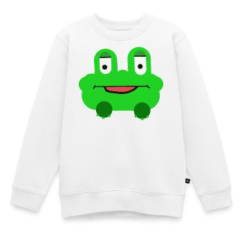 Enfants grenouilles Enfants Joyeux - Sweat Premium enfant bio - blanc - Devant - AI Model Kid Male (0cm)