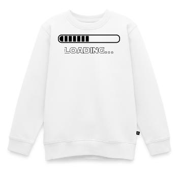 Loading - Kids Premium Organic Sweatshirt - white - Front - AI Model Kid Male (0cm)