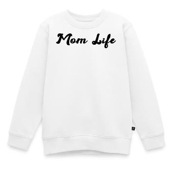 mom_life - Sweat Premium enfant bio - blanc - Devant - AI Model Kid Male (0cm)