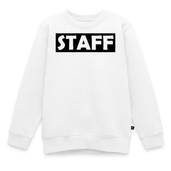 Staff - Kinder Premium Organic Sweatshirt - Weiß - Vorne - AI Model Kid Male (0cm)