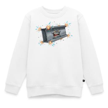 Dumpster Rage Streetwear - Kinder Premium Organic Sweatshirt - Weiß - Vorne - AI Model Kid Male (0cm)