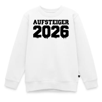 Aufsteiger 2026 - Kinder Premium Organic Sweatshirt - Weiß - Vorne - AI Model Kid Male (0cm)