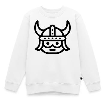 Wikinger - Kinder Premium Organic Sweatshirt - Weiß - Vorne - AI Model Kid Male (0cm)