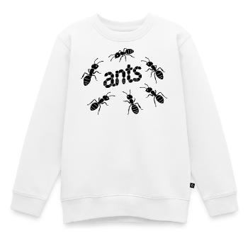 Ameisen - Kinder Premium Organic Sweatshirt - Weiß - Vorne - AI Model Kid Male (0cm)