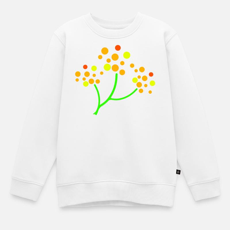 Explosion d’arbre parsemé de néons - Sweat Premium enfant bio - blanc