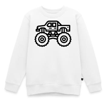 Monstertruck - Kinder Premium Organic Sweatshirt - Weiß - Vorne - AI Model Kid Male (0cm)