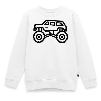 Monstertruck - Kinder Premium Organic Sweatshirt - Weiß - Vorne - AI Model Kid Male (0cm)