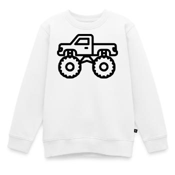 Monstertruck - Kinder Premium Organic Sweatshirt - Weiß - Vorne - AI Model Kid Male (0cm)