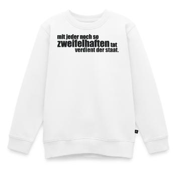 zweifelhafte Taten - Kinder Premium Organic Sweatshirt - Weiß - Vorne - AI Model Kid Male (0cm)