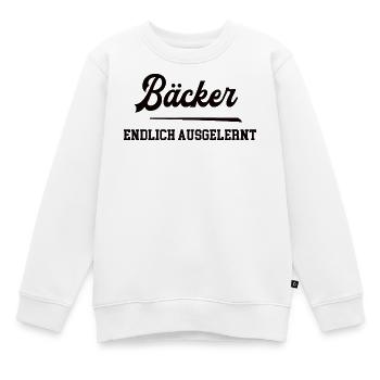 Bäcker Ausbildung Bestanden Azubi Bäckerei - Kinder Premium Organic Sweatshirt - Weiß - Vorne - AI Model Kid Male (0cm)