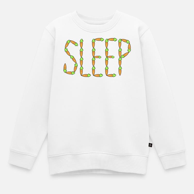 Karottenschlaf - Kinder Premium Organic Sweatshirt - Weiß